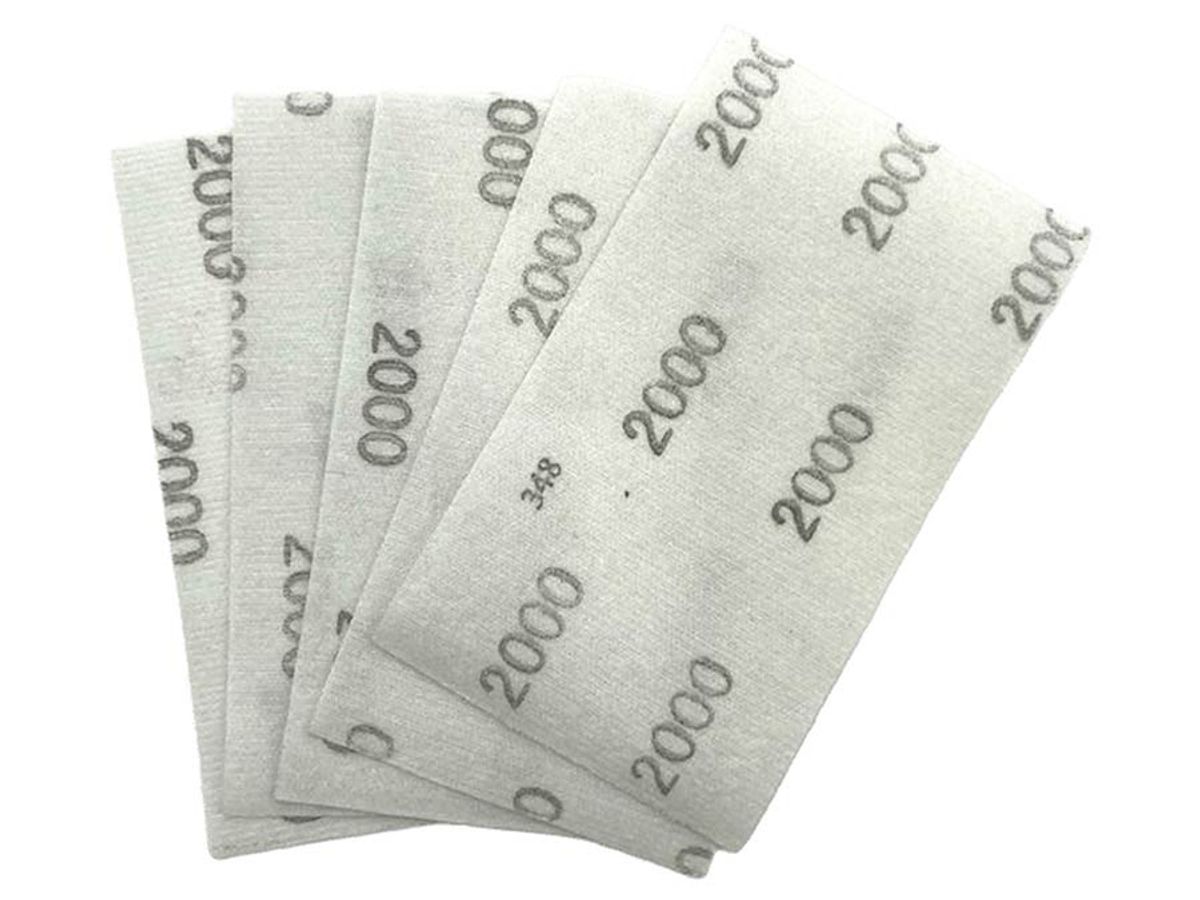 NitorLACK Flex latex sanding sheets 130 x 75 mm sheets K2000 - 5 pcs