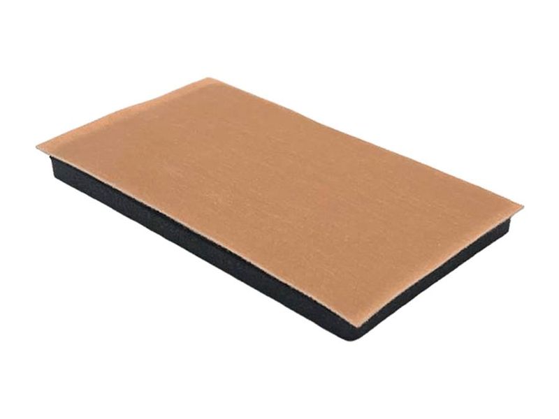 NitorLACK pad with adhesive backing for Flex latex sanding sheets, 130 x 75 mm