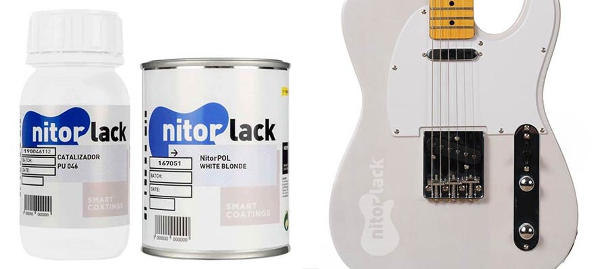 NitorLACK polyurethane paint white blonde - 500ml can + 250ml hardener
