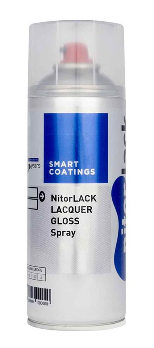NitorLACK Nitrocellulose Paint - Gloss Clear - 400 ml Aerosol