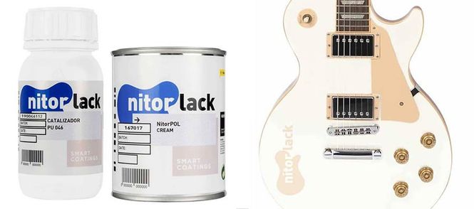 Hovedbilde NitorLACK polyurethane paint cream - 500ml can + ...