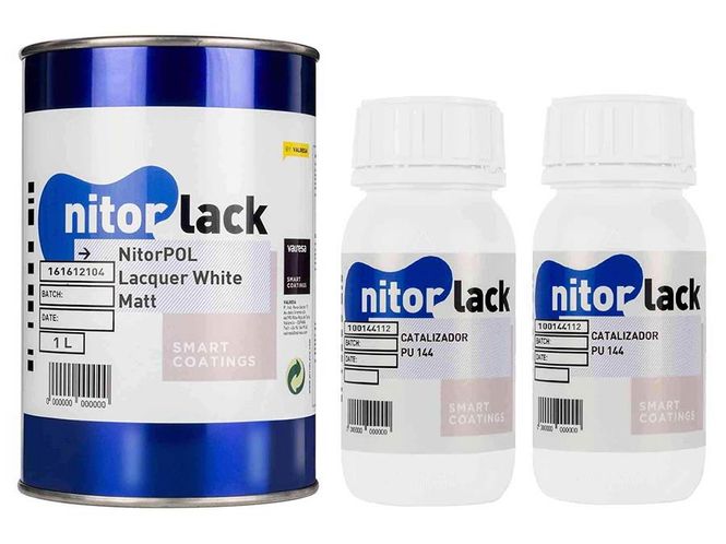 Hovedbilde NitorLACK polyurethane lacquer, white matte - ...