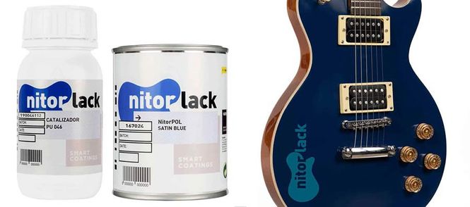 Hovedbilde NitorLACK polyurethane paint satin blue - 500ml ...