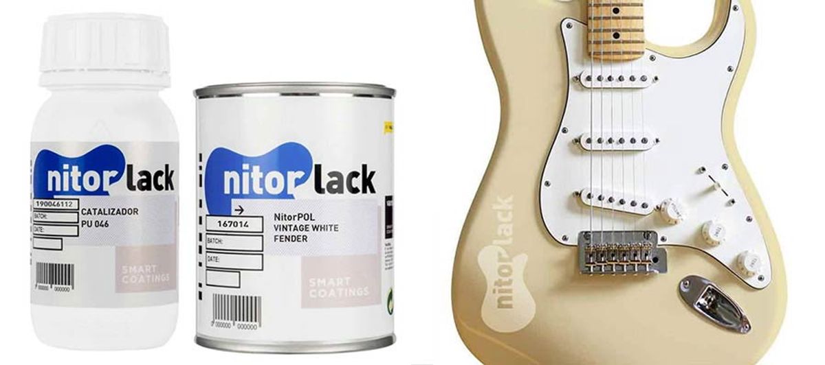 NitorLACK polyurethane paint aged vintage white - 500ml can + 250ml hardener