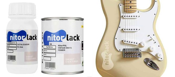 Hovedbilde NitorLACK polyurethane paint aged vintage white - ...