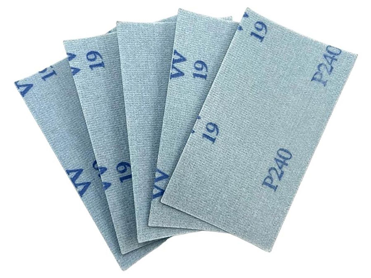 NitorLACK Flex latex sanding sheets 130 x 75 mm sheets K240 - 5 pcs