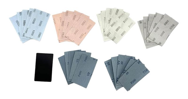NitorLACK Flex latex sanding sheets 130 x 75 mm sheets K1500 - 5 pcs