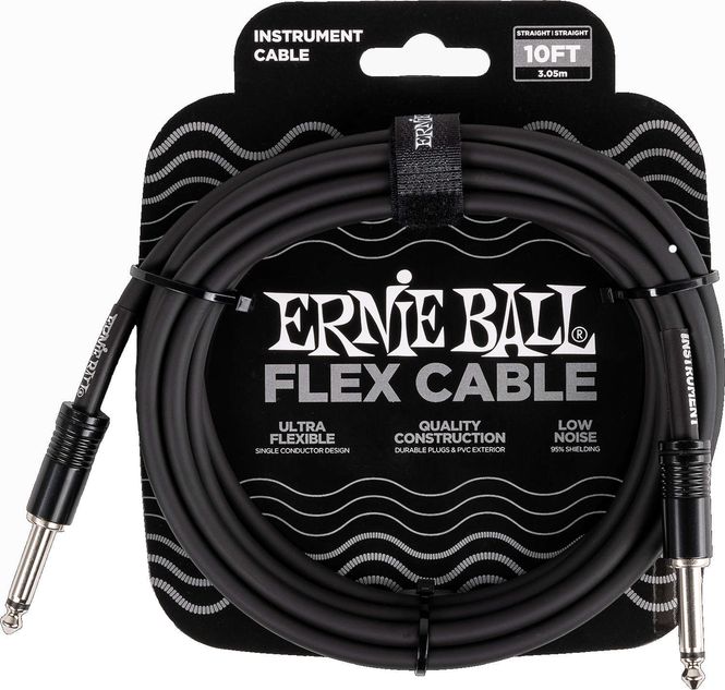 Hovedbilde Ernie Ball 6434 FLEX Instrument Cable 3m - Black