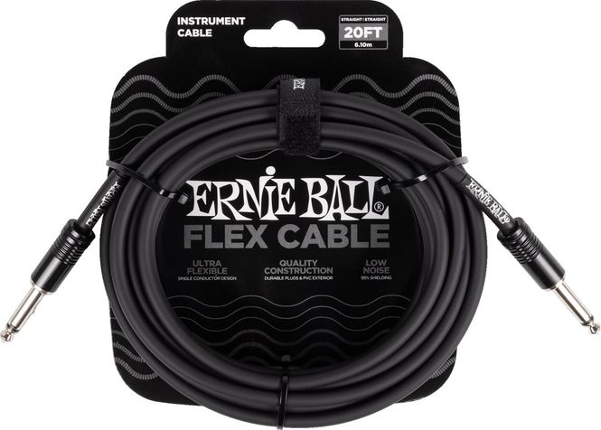 Hovedbilde Ernie Ball 6435 FLEX Instrument Cable 6m - Black