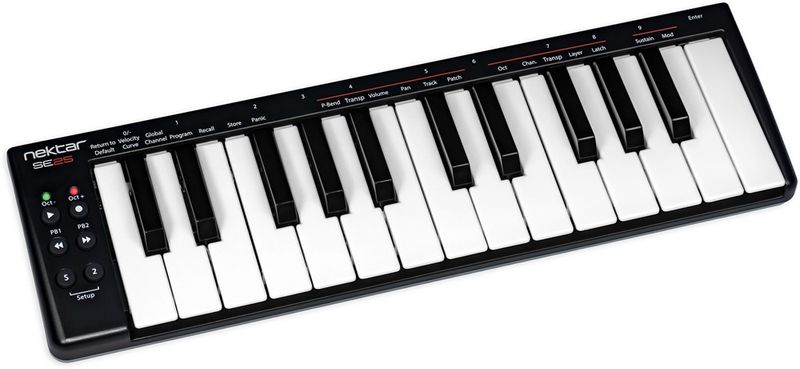 Nektar SE25 - 25-minitangenters USB-klaviatur med 6st knappar