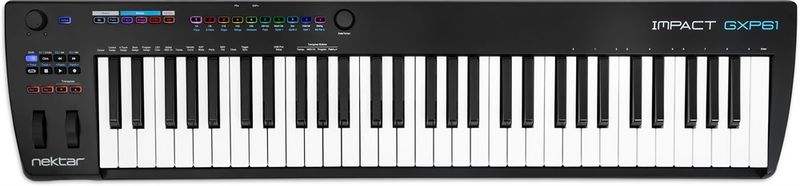 Nektar Impact GXP61 - USB-klaviatur med 61 semivägda tangenter, transportknappar m.m.