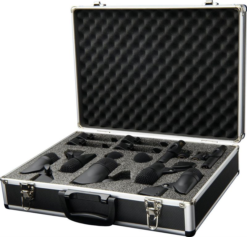 PreSonus DM-7 - Complete drum microphone set, 7 mics, mountings & case