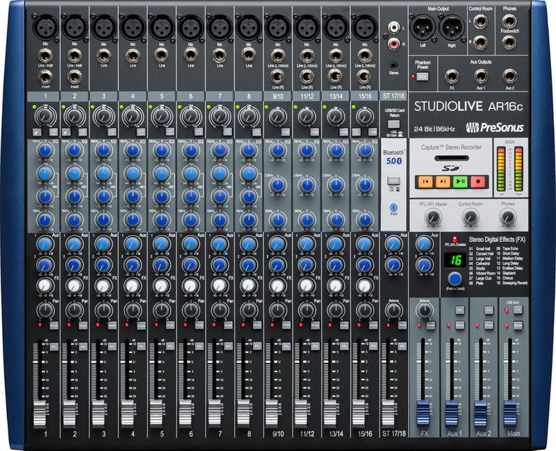 PreSonus StudioLive AR16c - Analog mixer