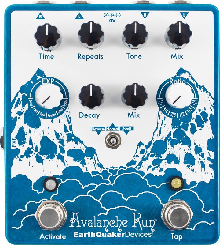 EarthQuaker Devices Avalanche Run Stereo Delay & Reverb with Tap Tempo