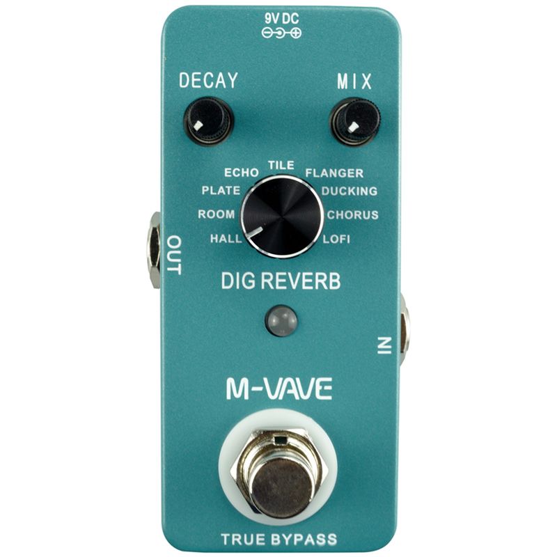 M-vave Dig Reverb effektpedal for gitar
