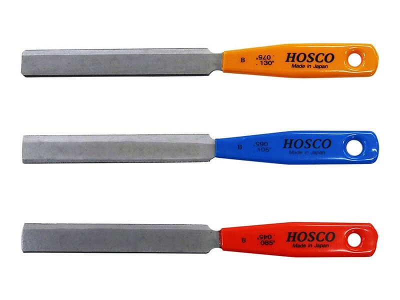 Hosco Japan Nut Slotting File Set (3 pcs) - Electric Bass