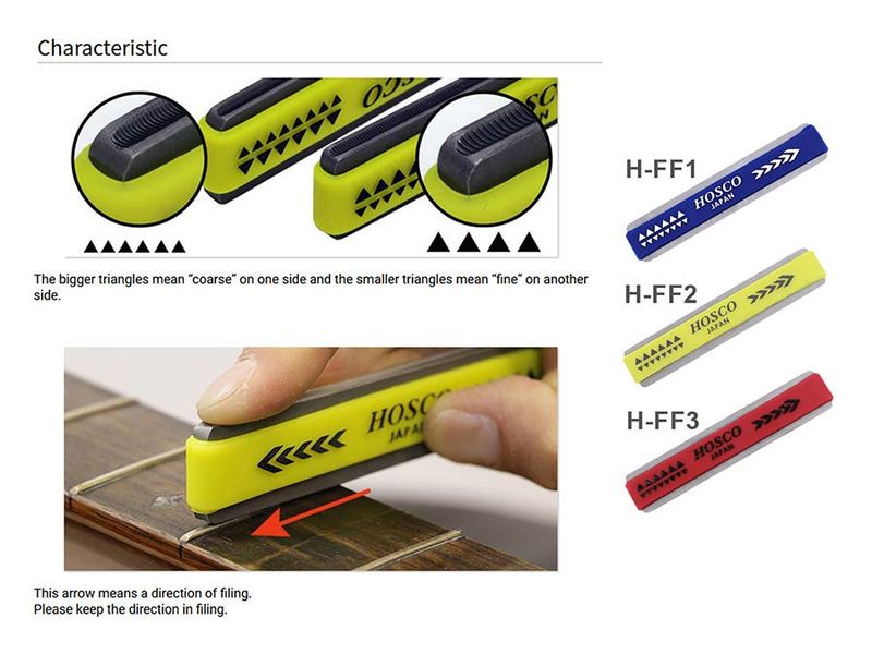 Hosco Japan Compact Fret Crown File - Small
