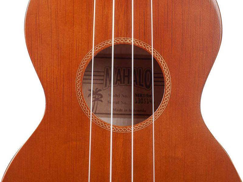 Mahalo Rainbow Series, soprano ukulele, transparent brown, with bag