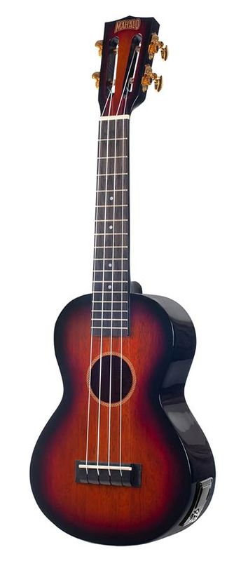 Mahalo Java Series, concert ukulele, 1V+1T (MVT2), 3 tone sunburst, with padded bag & strap