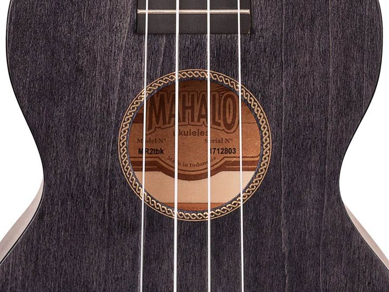 Mahalo Island Series, concert ukulele, smoke haze, with bag