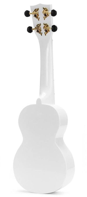 Mahalo Smiley Series, soprano ukulele, white, with bag