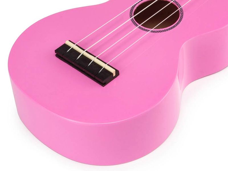 Mahalo Rainbow Series, soprano ukulele, pink, with bag