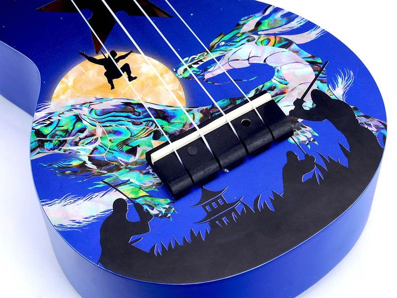 Mahalo Art Series, soprano ukulele NINJA, with bag