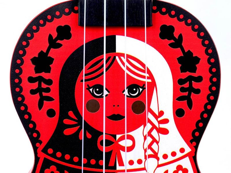 Mahalo Art Series, soprano ukulele RUSSIAN DOLL, with bag