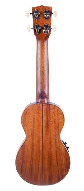 Mahalo Master Series, all solid soprano ukulele, with MEQ2 9v preamp, natural, with bag
