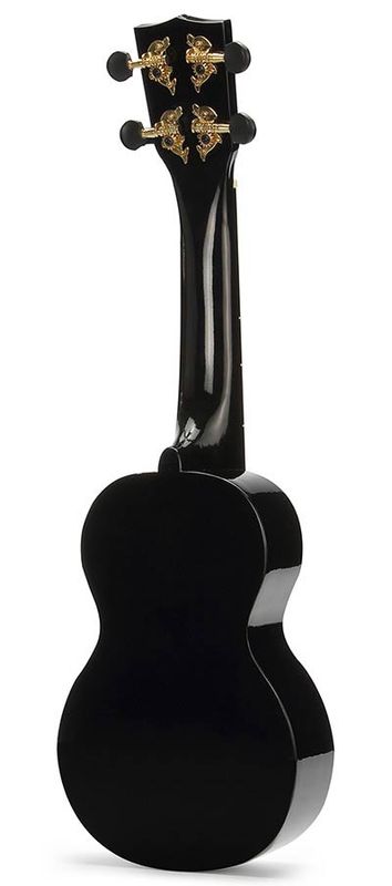 Mahalo Rainbow Series, soprano ukulele pack, black, with essentials accessory pack
