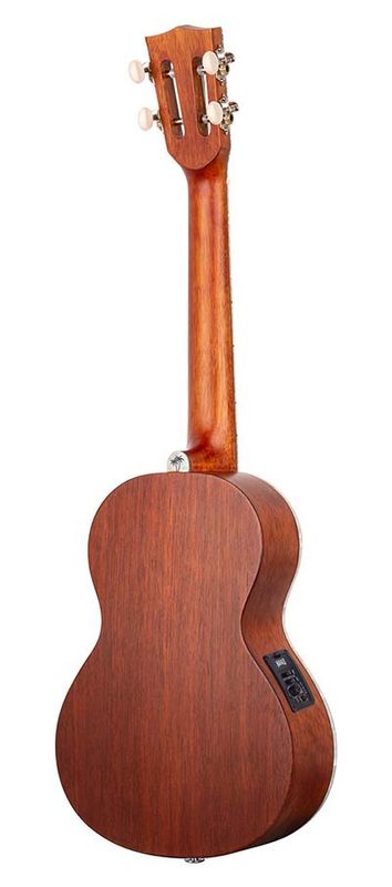 Mahalo Pearl Series, solid top tenor ukulele, with MEQ2 9v preamp, natural, with bag
