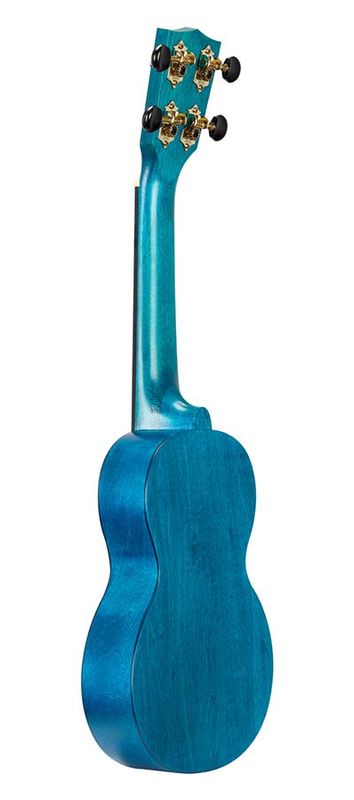 Mahalo Slimline Series, soprano ukulele, transparent blue, with bag