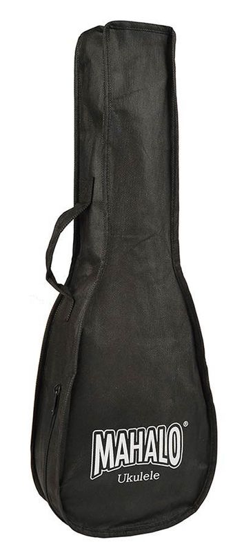 Mahalo Hano Series, concert ukulele, wide-neck, transparent black, with bag