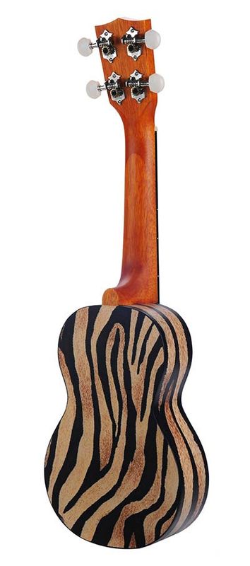 Mahalo Art Series, soprano ukulele ZEBRA, with bag