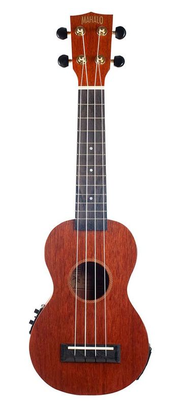 Mahalo Java Series, soprano ukulele, 1V+1T (MVT2), transparent brown, with bag