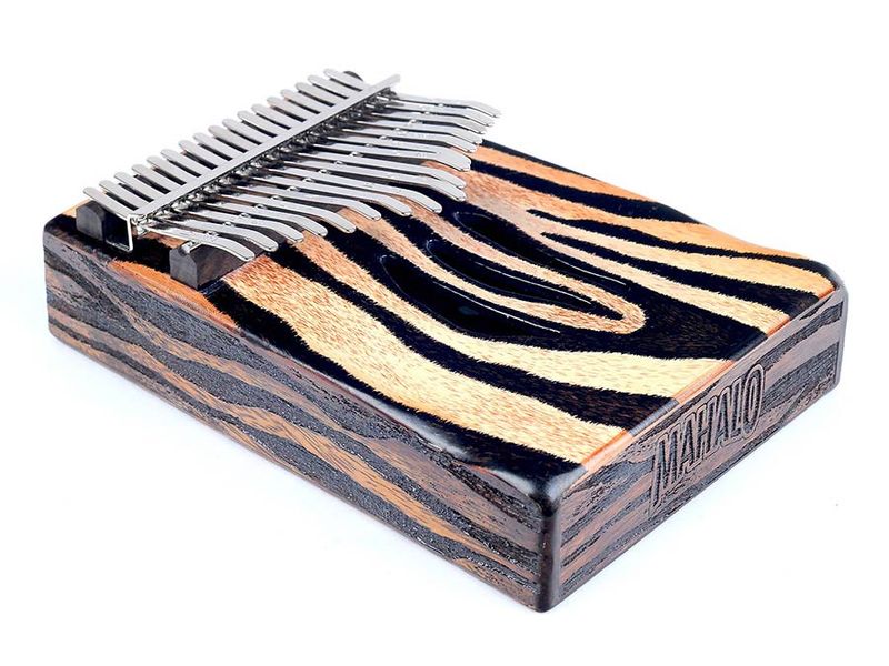 Mahalo  kalimba 17 keys ZEBRA, with tuning hammer and bag