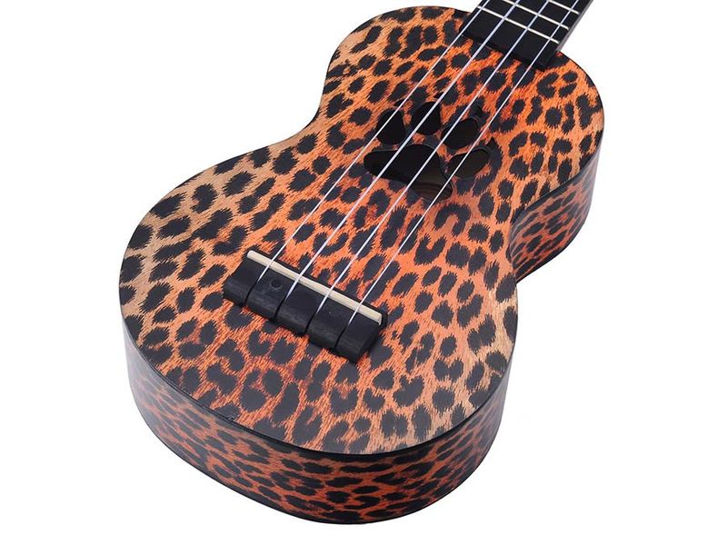 Mahalo Art Series, soprano ukulele CHEETAH, with bag