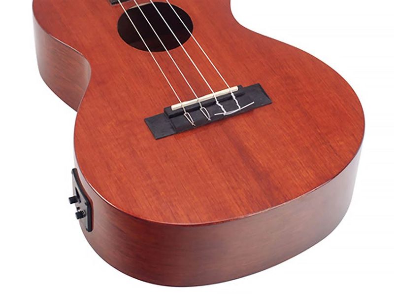 Mahalo Java Series, baritone ukulele, 1V+1T (MVT2), vintage natural, with padded bag & strap