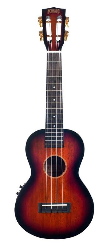 Mahalo Java Series, concert ukulele, 1V+1T (MVT2), 3 tone sunburst, with padded bag & strap