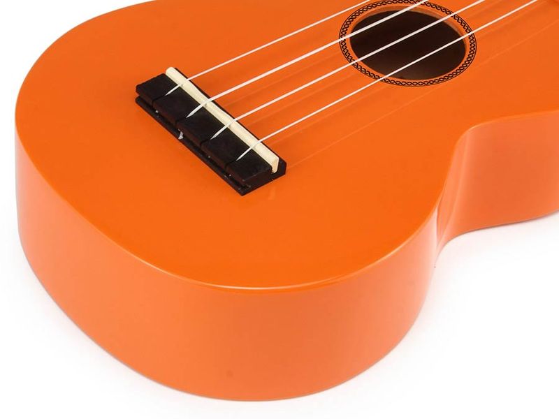 Mahalo Rainbow Series, soprano ukulele, orange, with bag