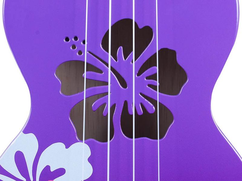 Mahalo Designer Series, soprano ukulele HIBISCUS, purple burst, with bag