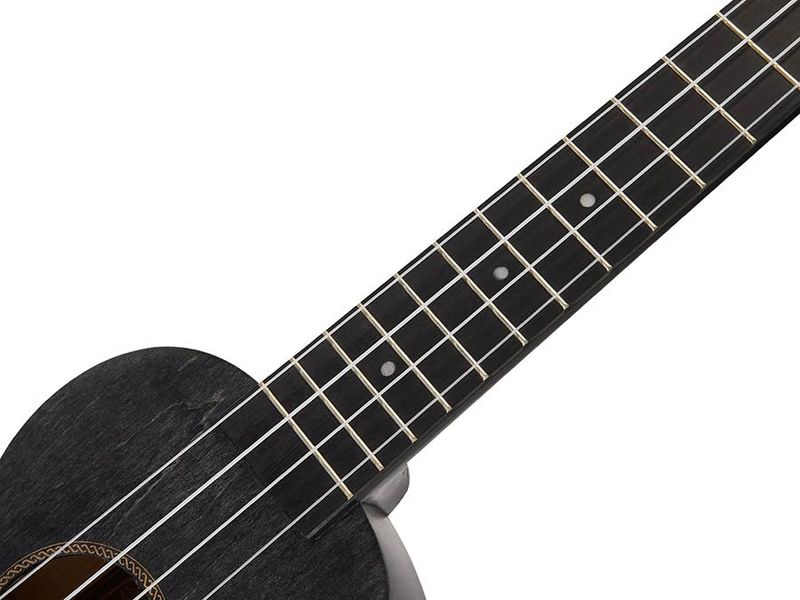 Mahalo Slimline Series, soprano ukulele, transparent black, with bag