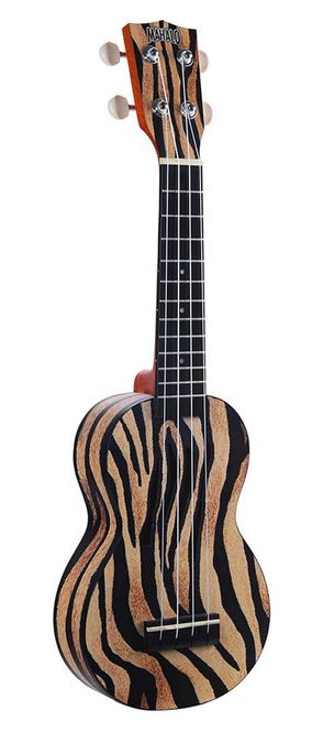 Hovedbilde Mahalo Art Series, soprano ukulele ZEBRA, with ...