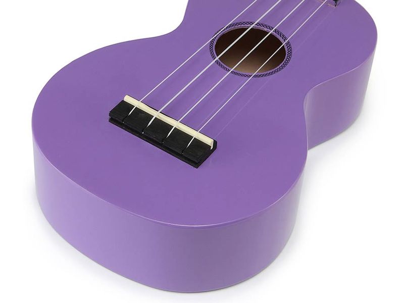 Mahalo Rainbow Series, soprano ukulele, purple, with bag