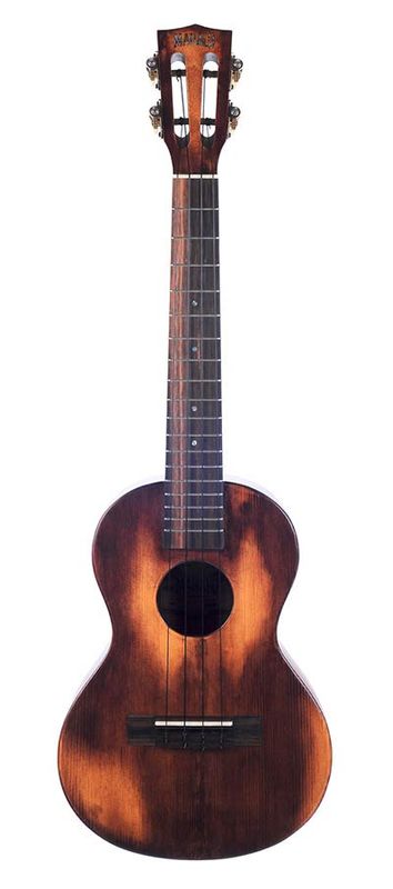 Mahalo Historic Series, all solid tenor ukulele, historic brown, with heavy duty bag