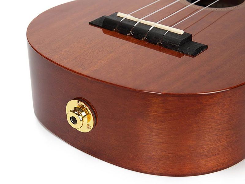 Mahalo Java Series, concert ukulele, cutaway, 1V+1T (B-Band), vintage natural, with padded bag & strap