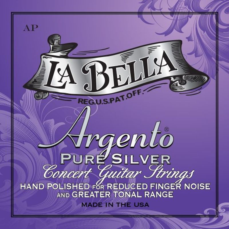 La Bella AP Argento Pure Silver - Hand Polished - Medium Tension