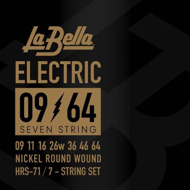 Hovedbilde La Bella HRS-71 7-String Electric Guitar 9-64