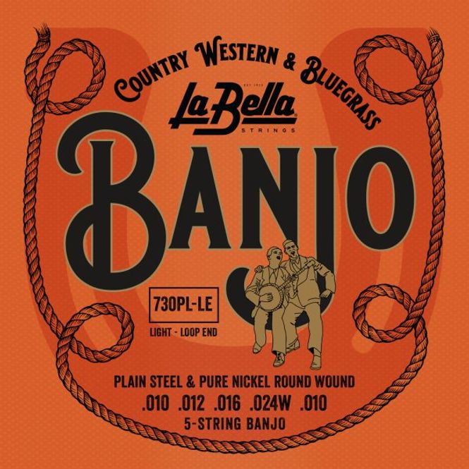 Hovedbilde La Bella 730PL-LE  5-String Banjo, Pure Nickel, ...