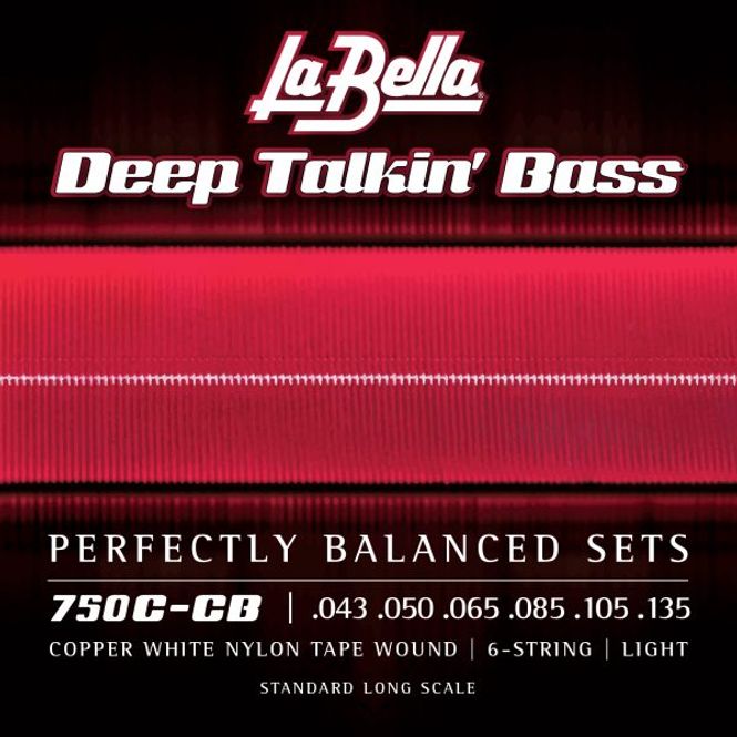 Hovedbilde La Bella 750C-CB Copper White Nylon Tape, ...